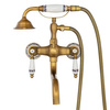 GRIFO DE BAÑERA DE PARED PALOMA RETRO S-1184V ORO VIEJO