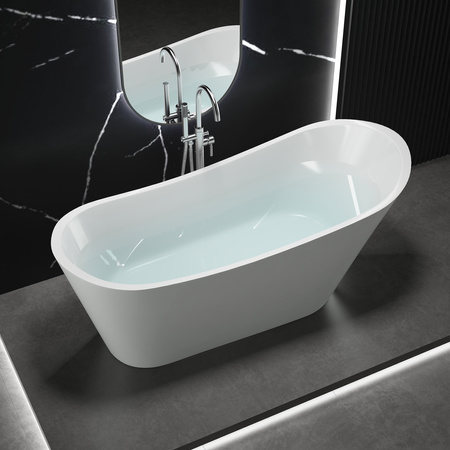 BAÑERA EXENTA ACRÍLICA ALLISON 170×75×72 BLANCA