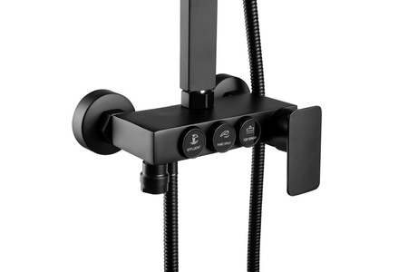 CONJUNTO DE DUCHA BIANCA SUPERFICIAL S-1160B NEGRO