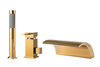 GRIFO DE BAÑERA CASCADE DE 3 AGUJEROS S-1006G DORADO