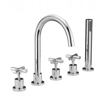 Grifo de bañera de 5 agujeros VERANNI S-1104 CROMO