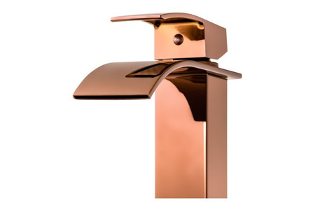 GRIFO DE LAVABO CASCADE SEM-1001G ORO ROSA