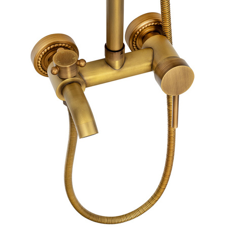 CONJUNTO DE DUCHA RETRO SENTINI EXTERNO S-1188V ORO VIEJO