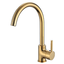 GRIFO DE COCINA ROSA PARA FREGADERO S-1003G DORADO