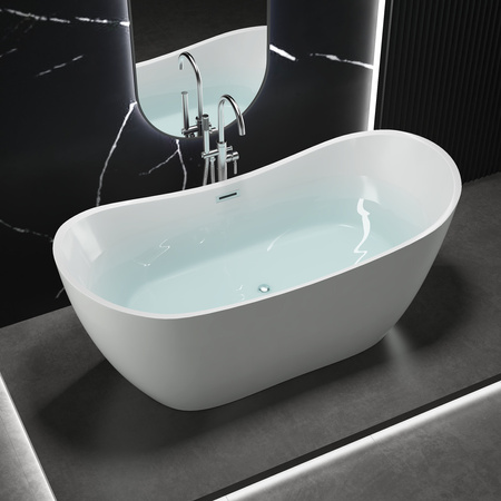 BAÑERA EXENTA ACRÍLICA GRACE 170×80×72 BLANCA