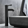 GRIFO DE LAVABO SENTINI ALTO SEM-2003BD NEGRO