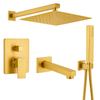 CONJUNTO DE DUCHA EMPOTRADO CON CAÑO S-1193G DORADO