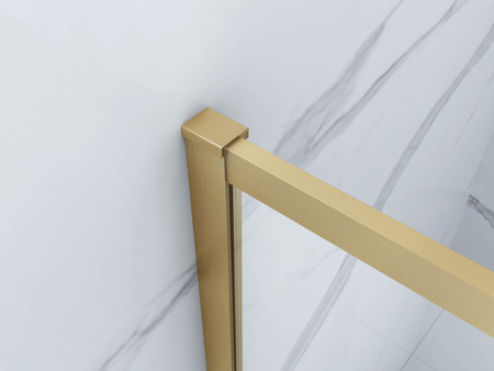 MAMPARA DE BAÑERA VESTON DE 1 HOJA 90X150 FIJA DORADA