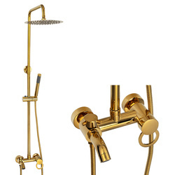 CONJUNTO DE DUCHA SENTINI EXTERNA S-1191G DORADO