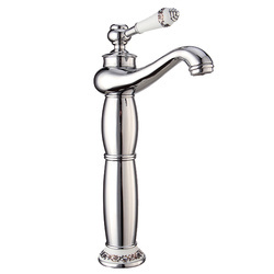 Grifo de lavabo Paloma alto retro S-1108 cromo