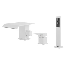 GRIFO DE BAÑERA DE 3 AGUJEROS S-1215W BLANCO