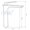 GRIFO DE LAVABO ALEXIS ALTO S-1050B NEGRO