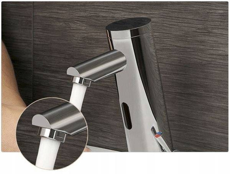 GRIFO DE LAVABO SIN CONTACTO CON SENSOR S-1016 CROMO
