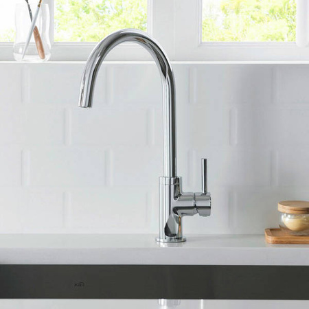 GRIFO DE LAVABO ROSA ALTO GIRATORIO S-1003 CROMO