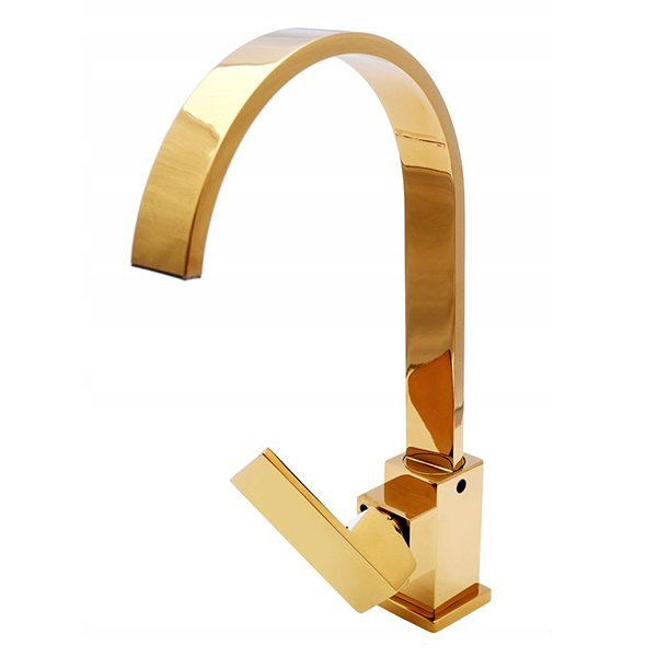 Grifo de lavabo Puro alto giratorio S-1004G dorado