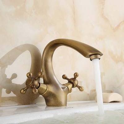 GRIFO DE LAVABO S-1090 RETRO ORO ANTIGUO