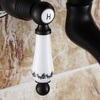 GRIFO DE BAÑERA DE PARED PALOMA RETRO S-1126B NEGRO 