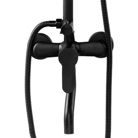 CONJUNTO DE DUCHA EXTERIOR VALERIA S-1200B NEGRO