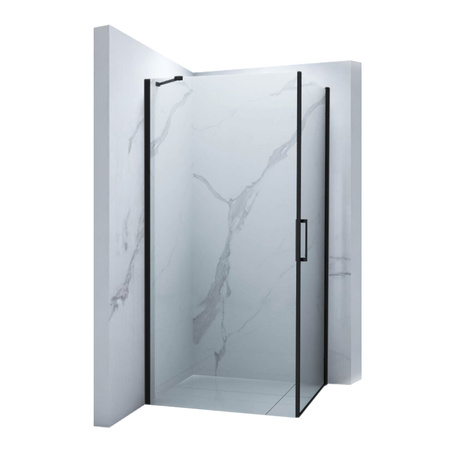 CABINA DE DUCHA FRANKLIN CUADRADA TRANSPARENTE - 90X90X190 NEGRO