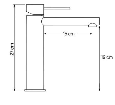 GRIFO DE LAVABO BELLA ALTO S-2002W BLANCO