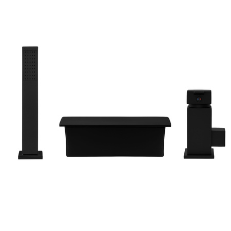 GRIFO DE BAÑERA CASCADE S-1006B V2 DE 3 AGUJEROS NEGRO