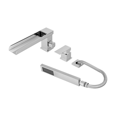 GRIFO DE BAÑERA DE 3 AGUJEROS S-1218 CROMO