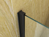 BIOMBO DE BAÑERA ASTON DE 1 HOJA 80X150 FIJO NEGRO