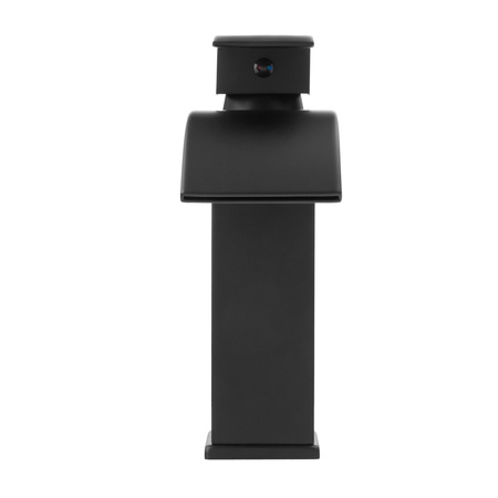 GRIFO DE LAVABO CASCADE DE PIE BAJO S-1001B NEGRO