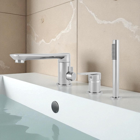 GRIFO DE BAÑERA DE 3 AGUJEROS S-1217 CROMO