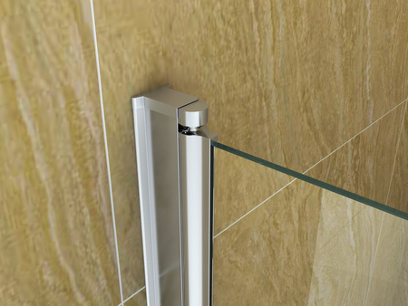 MAMPARA DE BAÑO MARION DE 2 HOJAS 100x140 MÓVIL CROMO