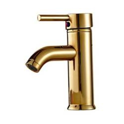 Grifo de lavabo Sentini de pie bajo S-2003G dorado