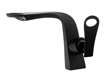 GRIFO DE LAVABO ELIZA DE PIE BAJO S-1143B NEGRO