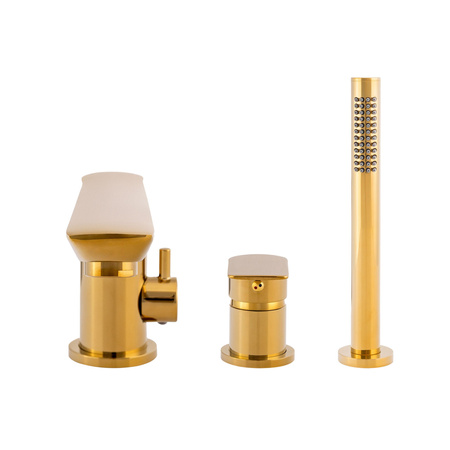 GRIFO DE BAÑERA DE 3 AGUJEROS S-1217G DORADO