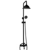 CONJUNTO DE DUCHA RETRO LORENZA EXTERIOR S-1189B NEGRO
