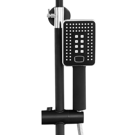 CONJUNTO DE DUCHA EXTERIOR LIVIA S-1206BC NEGRO/CROMADO