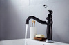 GRIFO DE LAVABO PALOMA DE PIE RETRO S-1109 NEGRO