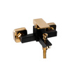 GRIFO DE BAÑERA DE PARED CUBO S-1176BG NEGRO/DORADO