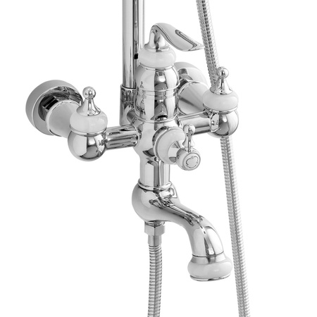 CONJUNTO DE DUCHA EXTERIOR RETRO MATILDA S-1201 CROMO