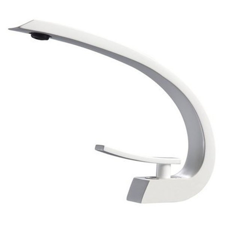 GRIFO DE LAVABO MOON DE PIE S-1080W BLANCO