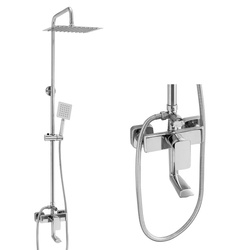 CONJUNTO DE DUCHA EXTERIOR AURORA S-1199 CROMADO