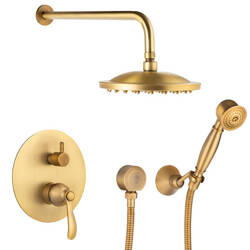 CONJUNTO DE DUCHA EMPOTRADO RETRO S-1174V ORO VIEJO