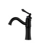 GRIFO DE LAVABO ADELITA BAJO DE PIE RETRO S-1089B NEGRO