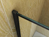 MAMPARA DE BAÑO MADISON DE 1 HOJA 80X140 FIJO NEGRO