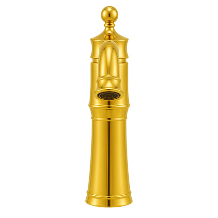 GRIFO DE LAVABO ADELITA DE PIE BAJO SEM-1089G RETRO DORADO