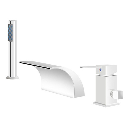 GRIFO DE BAÑERA CASCADE DE 3 AGUJEROS S-1006 CROMADO