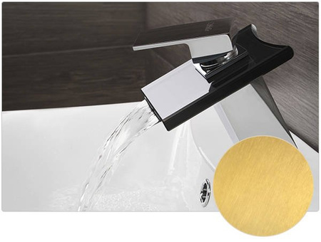 GRIFO DE LAVABO DE VIDRIO LUNA DE PIE BAJO S-1002 CROMADO