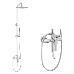 CONJUNTO DE DUCHA EXTERIOR GRETA S-1209 CROMADO