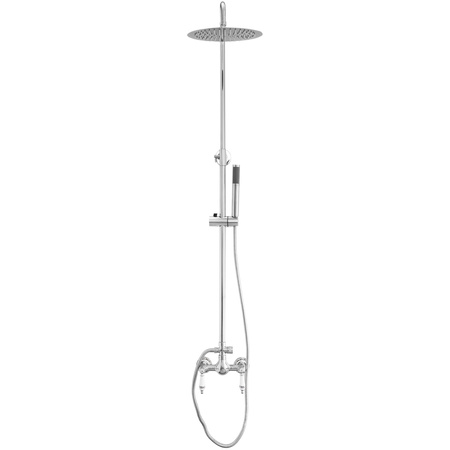 CONJUNTO DE DUCHA EXTERIOR RETRO PALOMA S-1198 CROMO