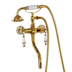 Grifo de bañera de pared Paloma Retro S-1184G dorado