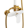 CONJUNTO DE DUCHA MARTINA EXTERIOR S-1190WG BLANCO/DORADO